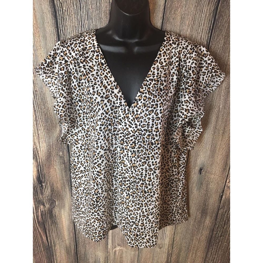 Sanctuary Leopard Print Blouse
